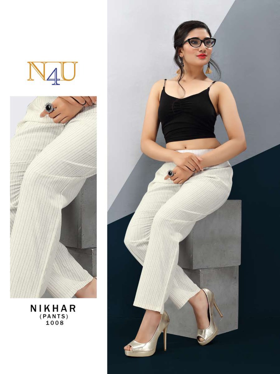 tunic house nikhar nx ninen cotton classic trendy look pant catalog