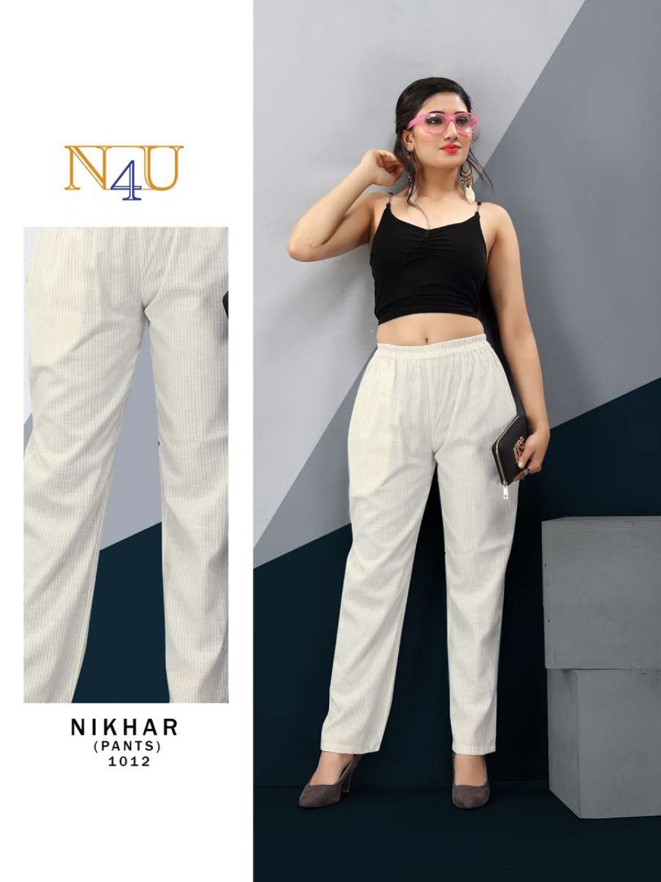 tunic house nikhar nx ninen cotton classic trendy look pant catalog