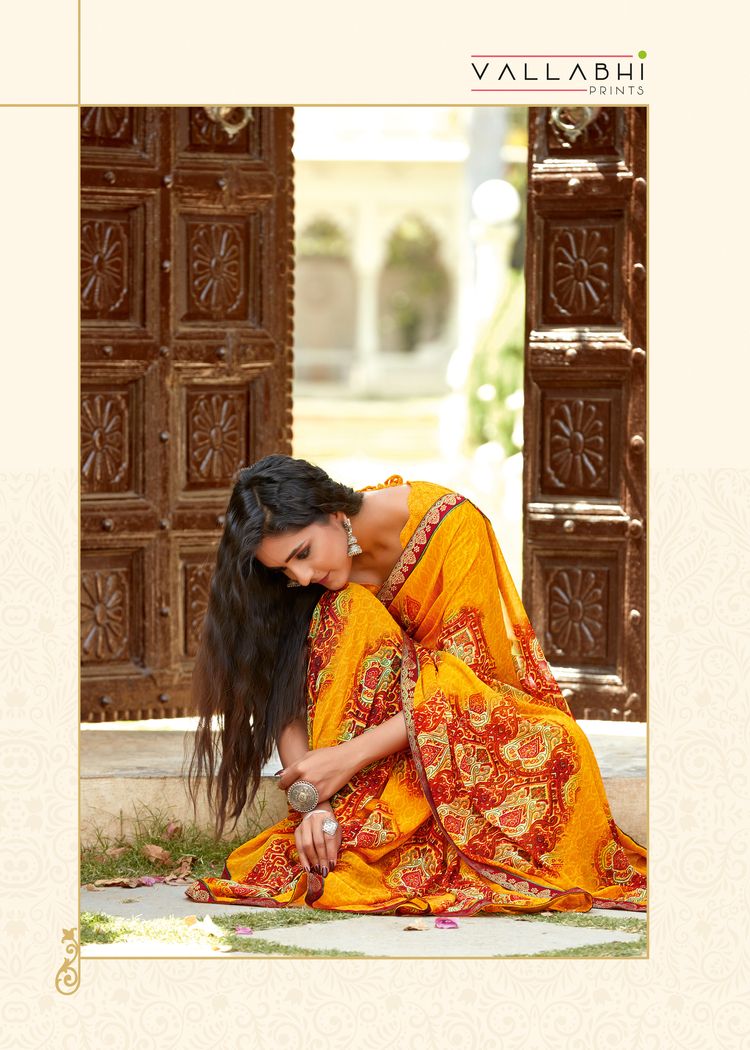 vallabhi prints  weightless regal print saree catalog