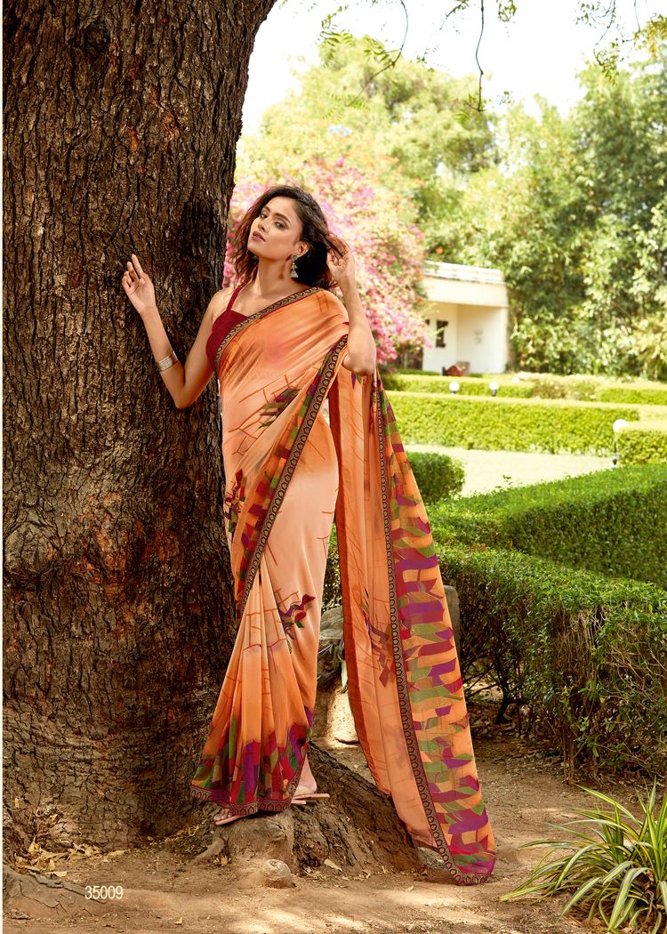 vallabhi prints  weightless regal print saree catalog