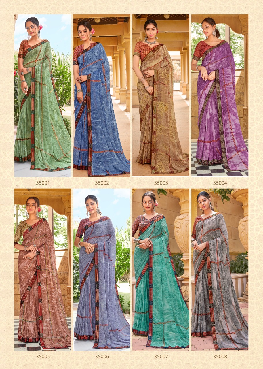 vallabhi prints assam Georgette graceful look saree catalog