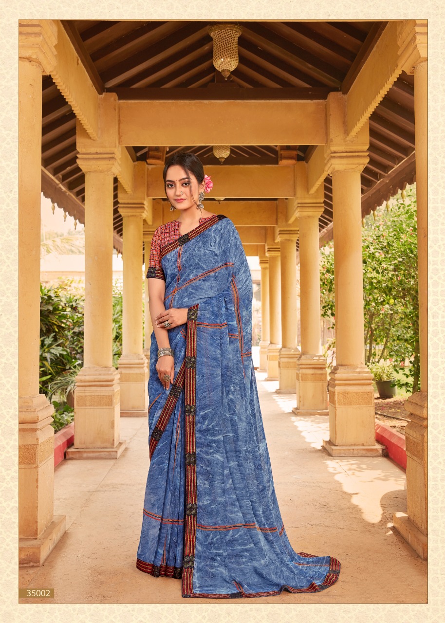 vallabhi prints assam Georgette graceful look saree catalog