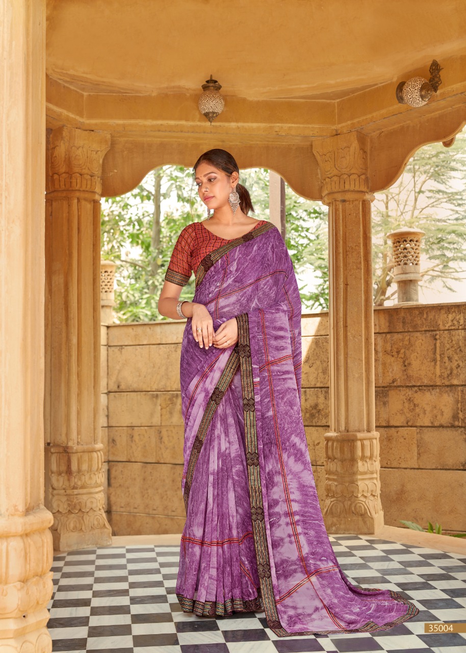 vallabhi prints assam Georgette graceful look saree catalog