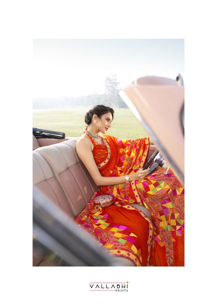 vallabhi prints gulaal georgette gorgeous look saree catalog