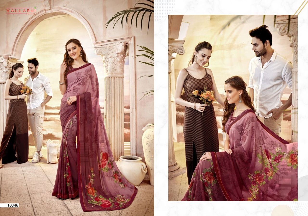 vallabhi prints ruchi weightless regal print saree catalog