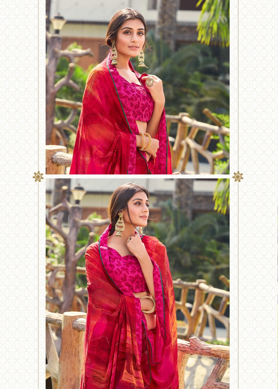 vallabhi prints vipasa Georgette graceful look saree catalog