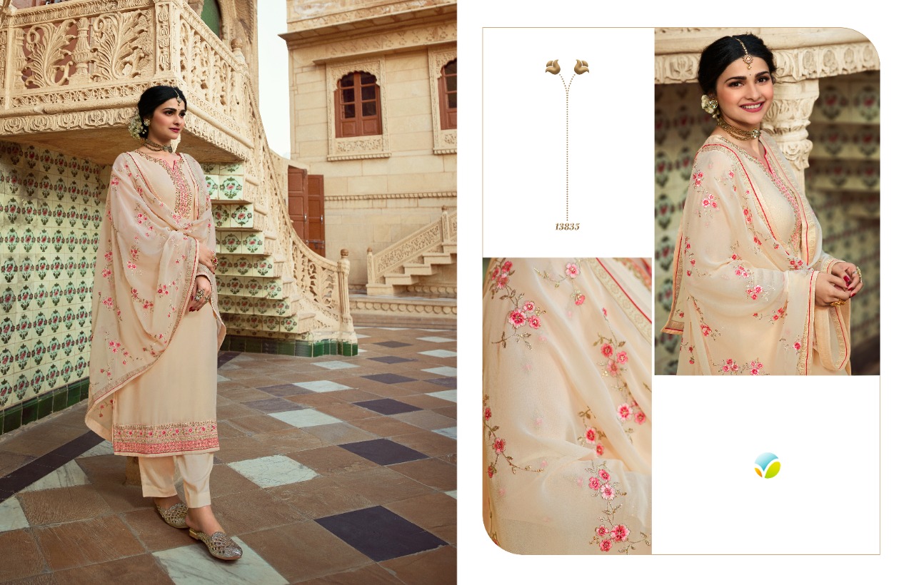 vinay fashion kaseesh afsaana georgette attrective embroidary look  salwar suit catalog