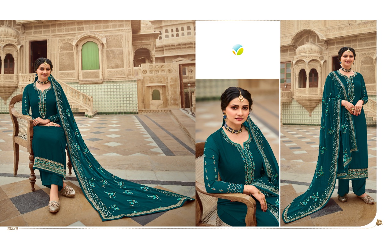 vinay fashion kaseesh afsaana georgette attrective embroidary look  salwar suit catalog