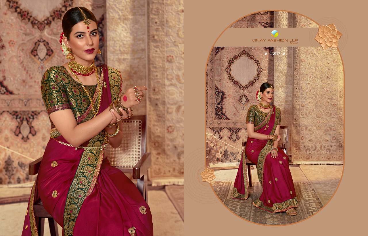 vinay fashion sheesha harmony 4 silk gorgeous look saree catalog