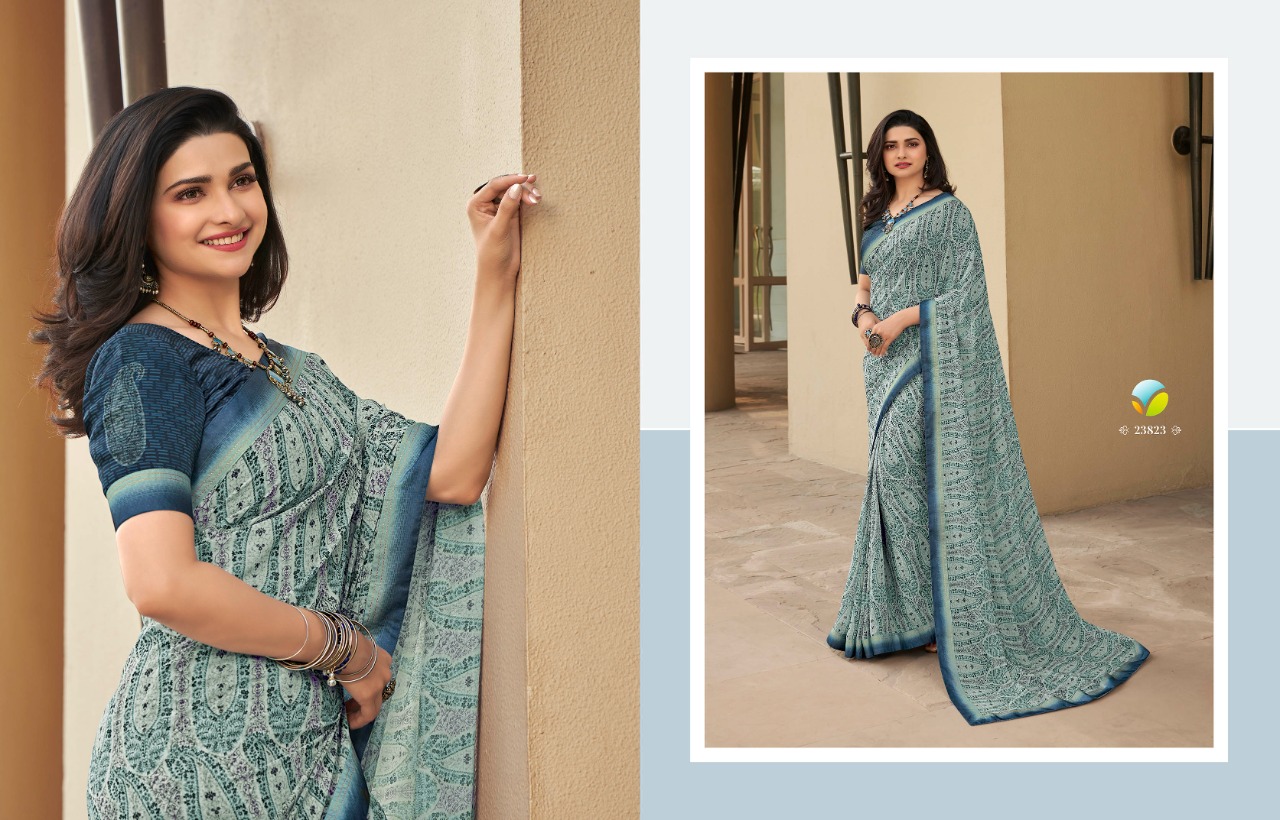 vinay fashion sheesha starwalk 65 georgget elegant look saree catalog