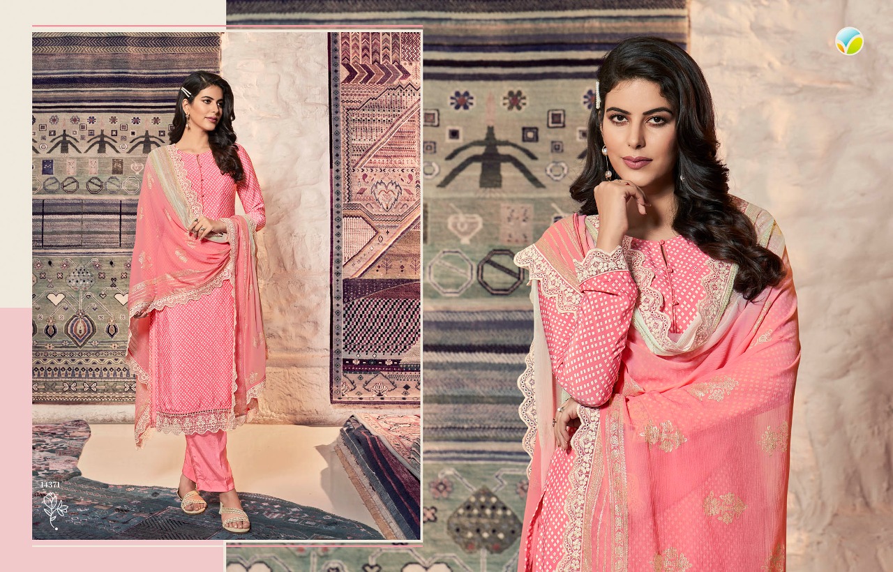 vinay fashion silkina royal crepe 31 georgette attrective look salwar suit catalog