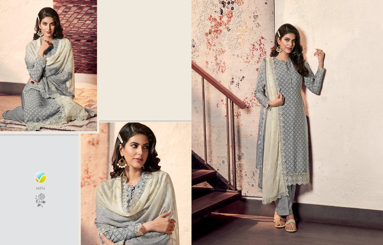 vinay fashion silkina royal crepe 31 georgette attrective look salwar suit catalog