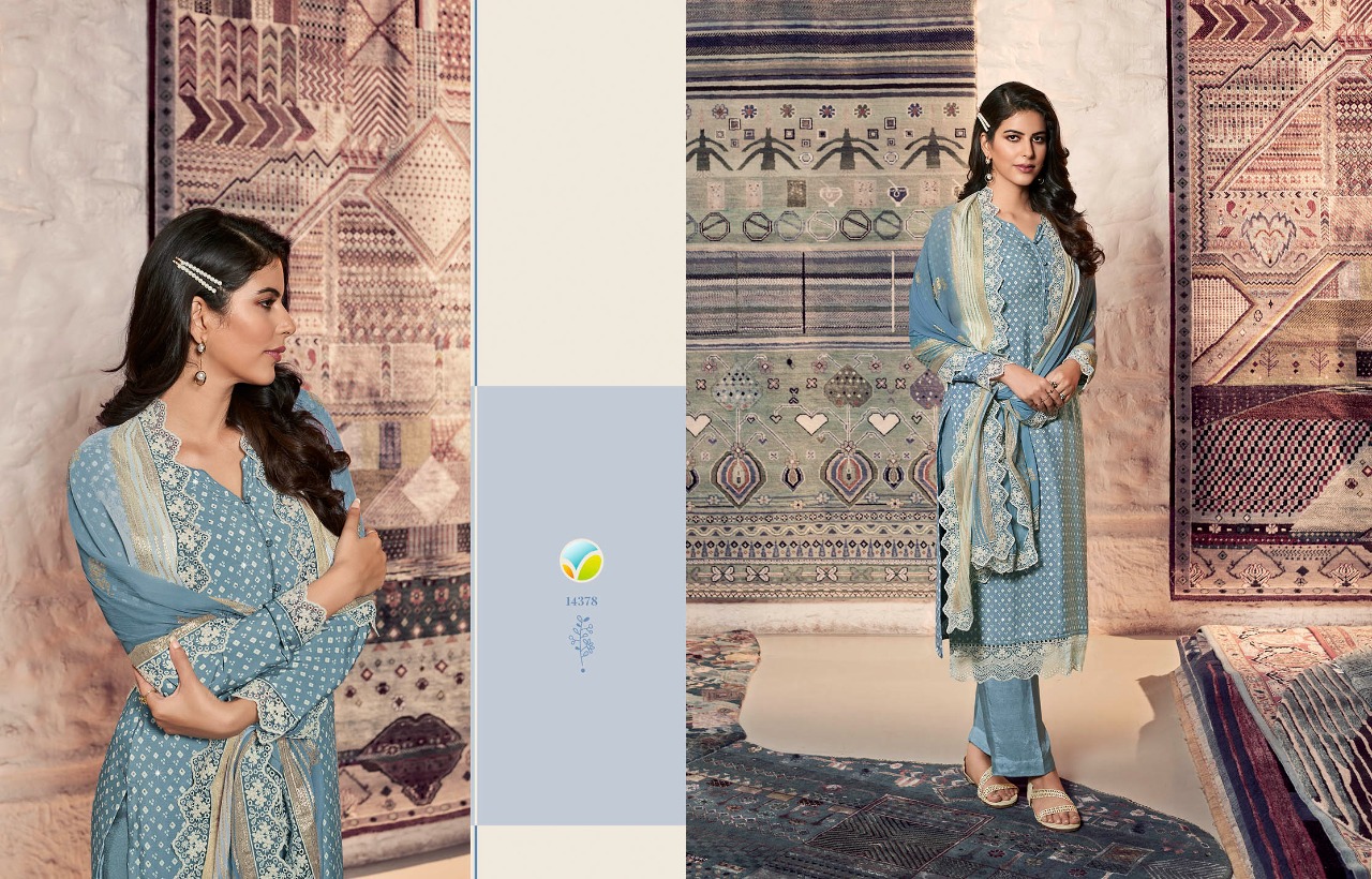 vinay fashion silkina royal crepe 31 georgette attrective look salwar suit catalog