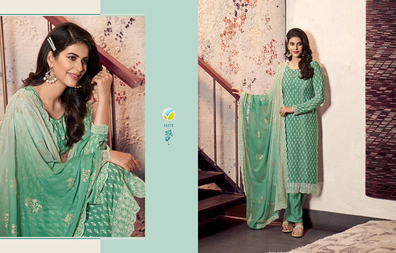 vinay fashion silkina royal crepe 31 georgette attrective look salwar suit catalog