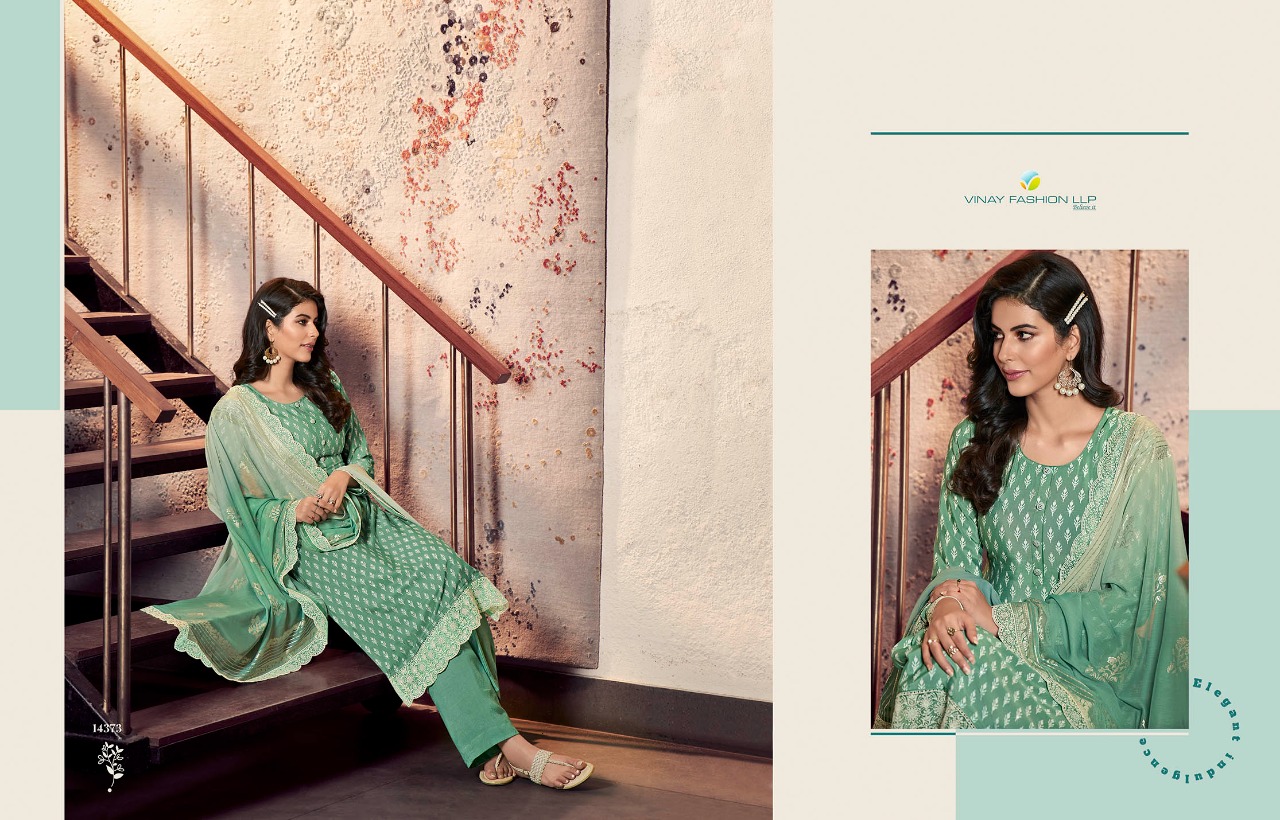 vinay fashion silkina royal crepe 31 georgette attrective look salwar suit catalog