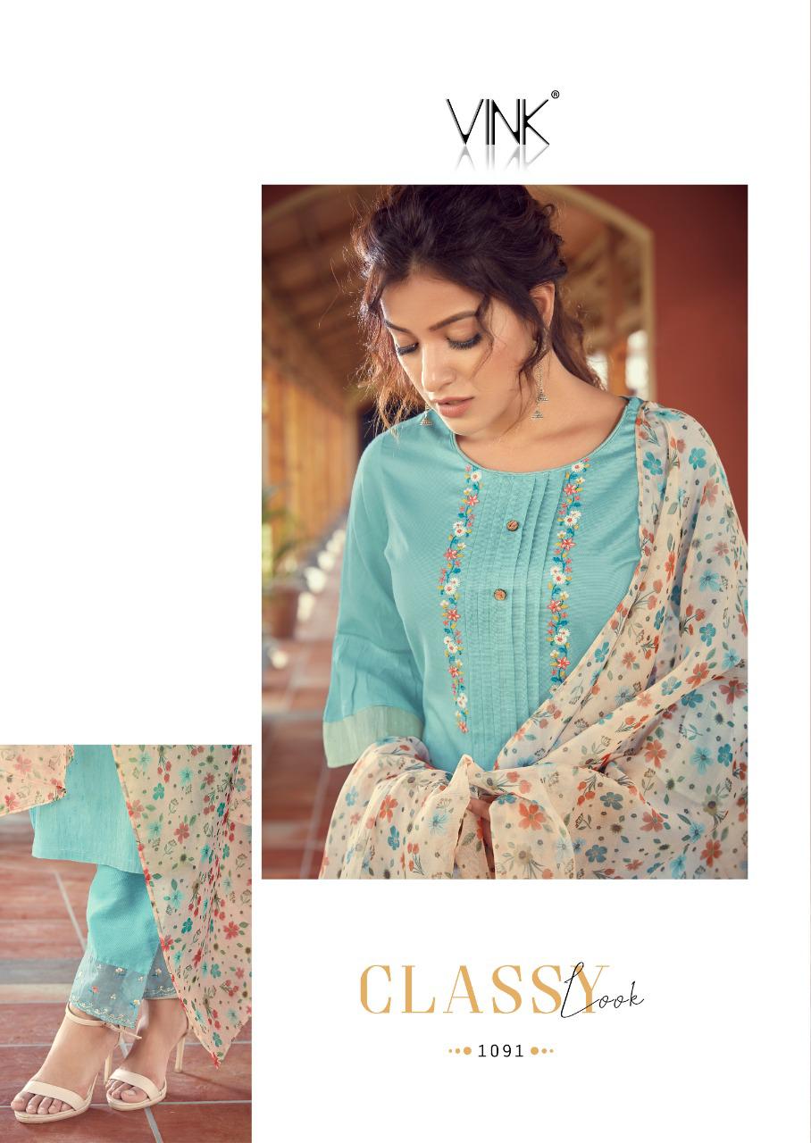 vink bloom vol 2 viscose astonishing look kurti pant with dupatta catalog