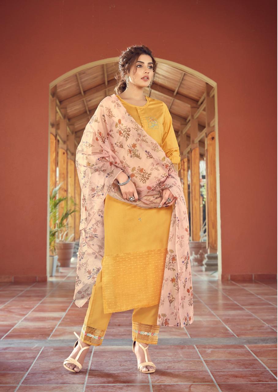 vink bloom vol 2 viscose astonishing look kurti pant with dupatta catalog