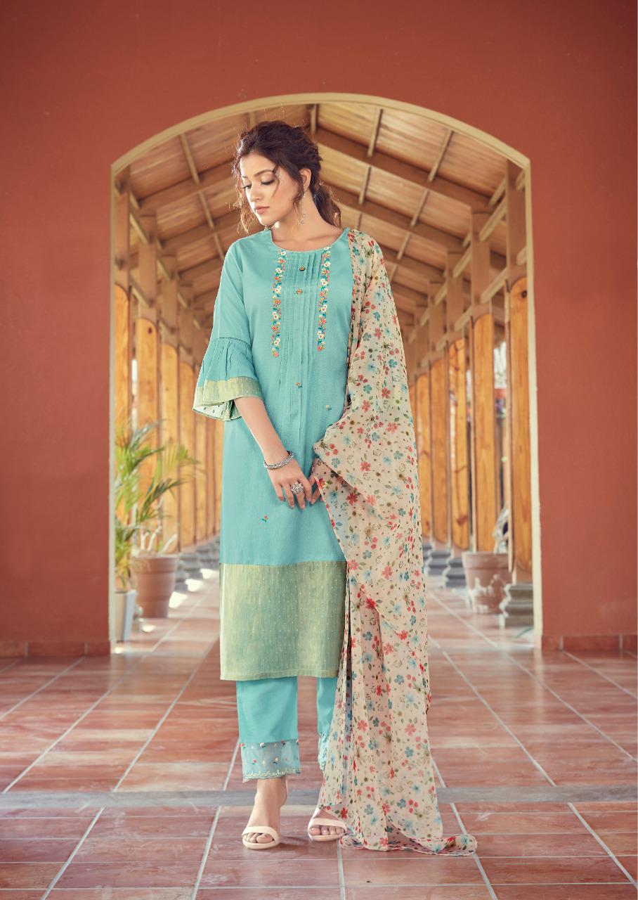 vink bloom vol 2 viscose astonishing look kurti pant with dupatta catalog