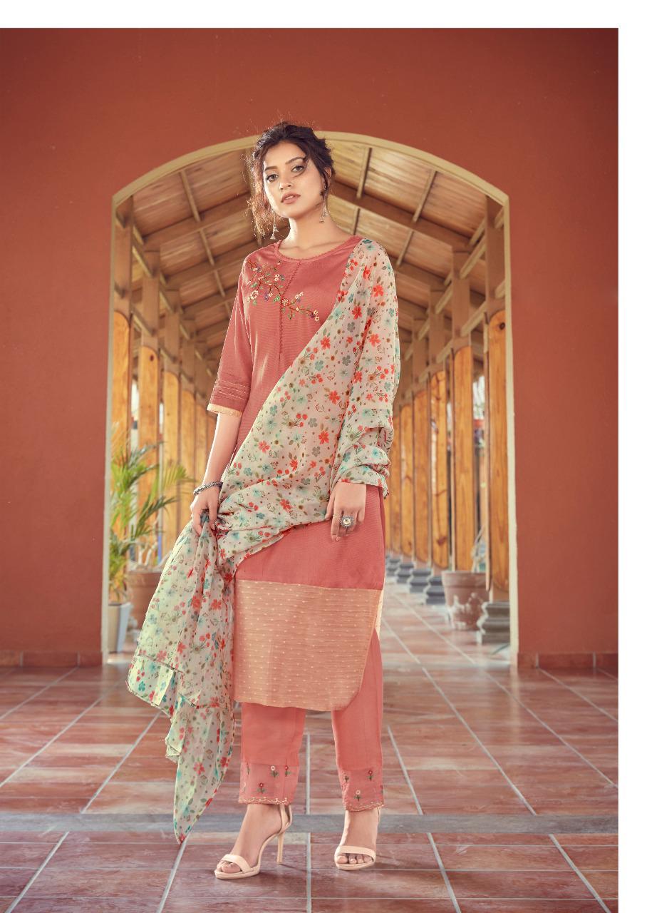 vink bloom vol 2 viscose astonishing look kurti pant with dupatta catalog