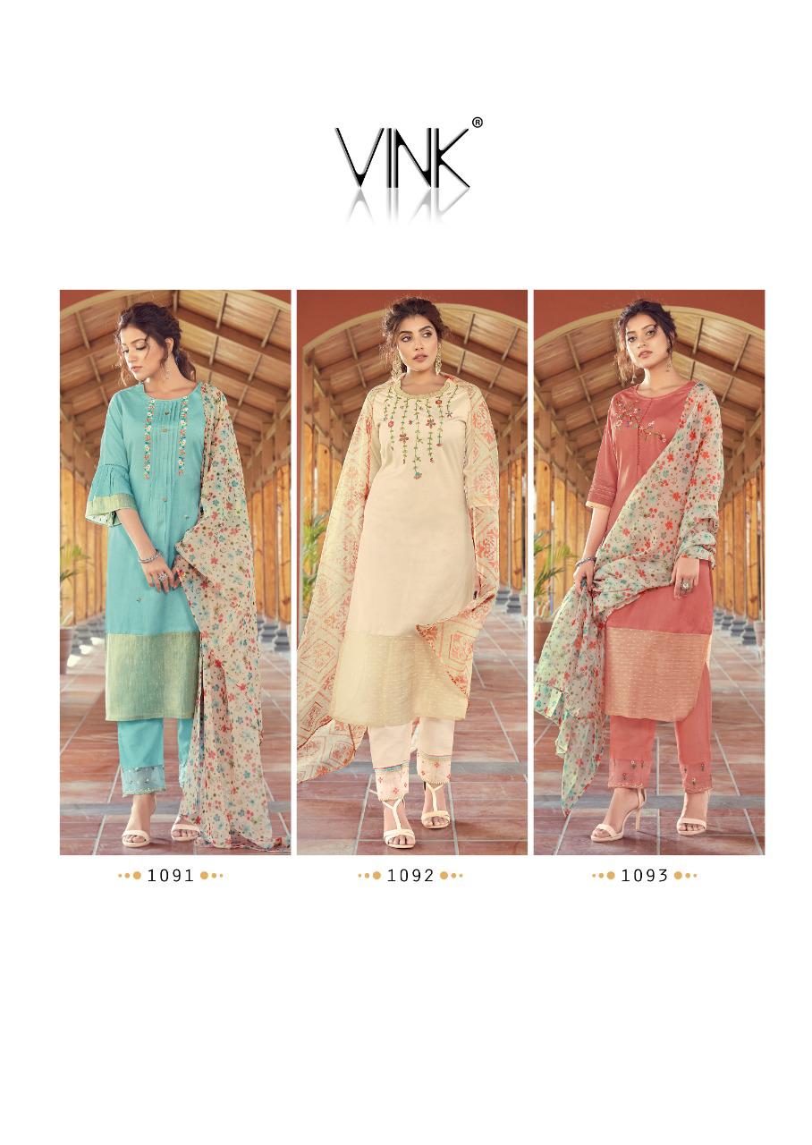 vink bloom vol 2 viscose astonishing look kurti pant with dupatta catalog