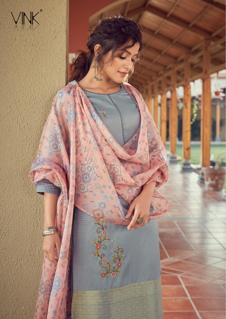 vink bloom vol 2 viscose astonishing look kurti pant with dupatta catalog