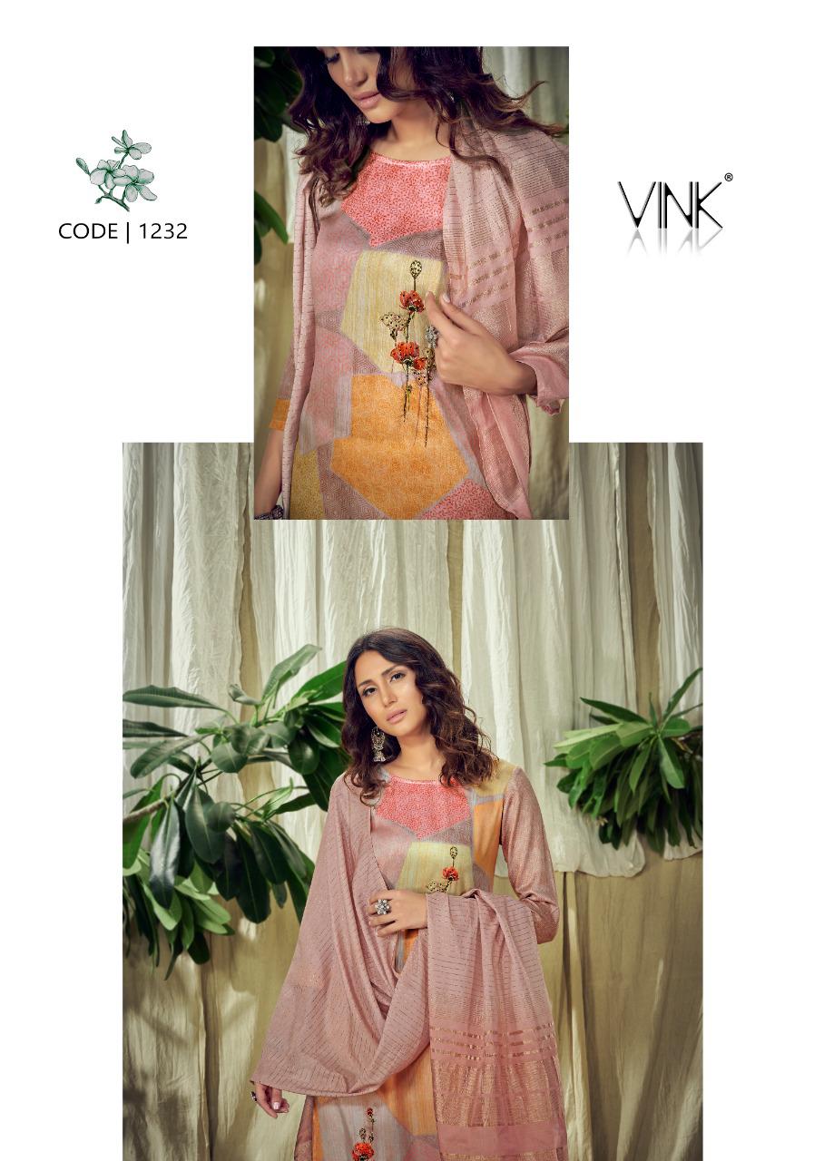 vink santorini cotton satin astonishing look kurti pant with dupatta catalog