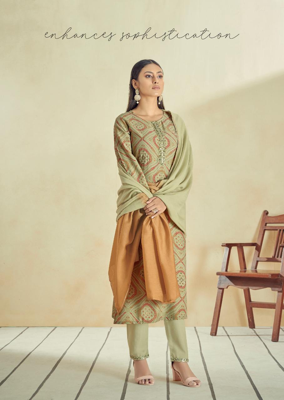 vink symphony muslin new and modern style kurti with bottom and dupatta catalog