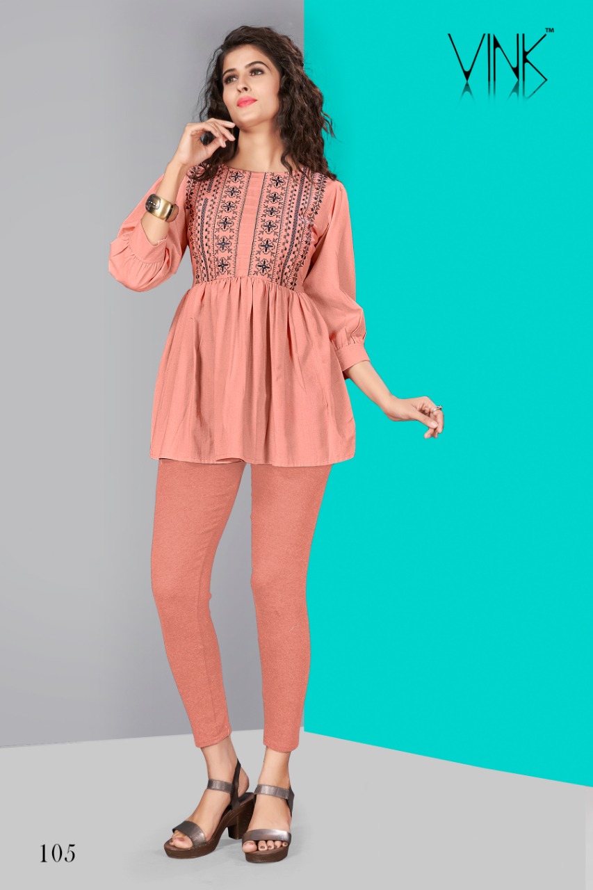 Vink tunics astonishing and Beautifully Designed assorted rayon and cotton Kurties