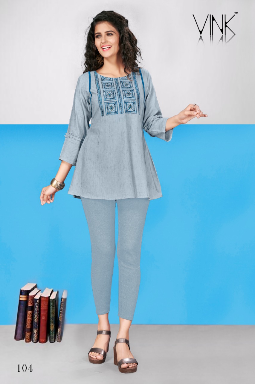 Vink tunics astonishing and Beautifully Designed assorted rayon and cotton Kurties