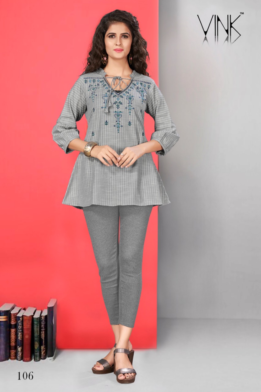 Vink tunics astonishing and Beautifully Designed assorted rayon and cotton Kurties