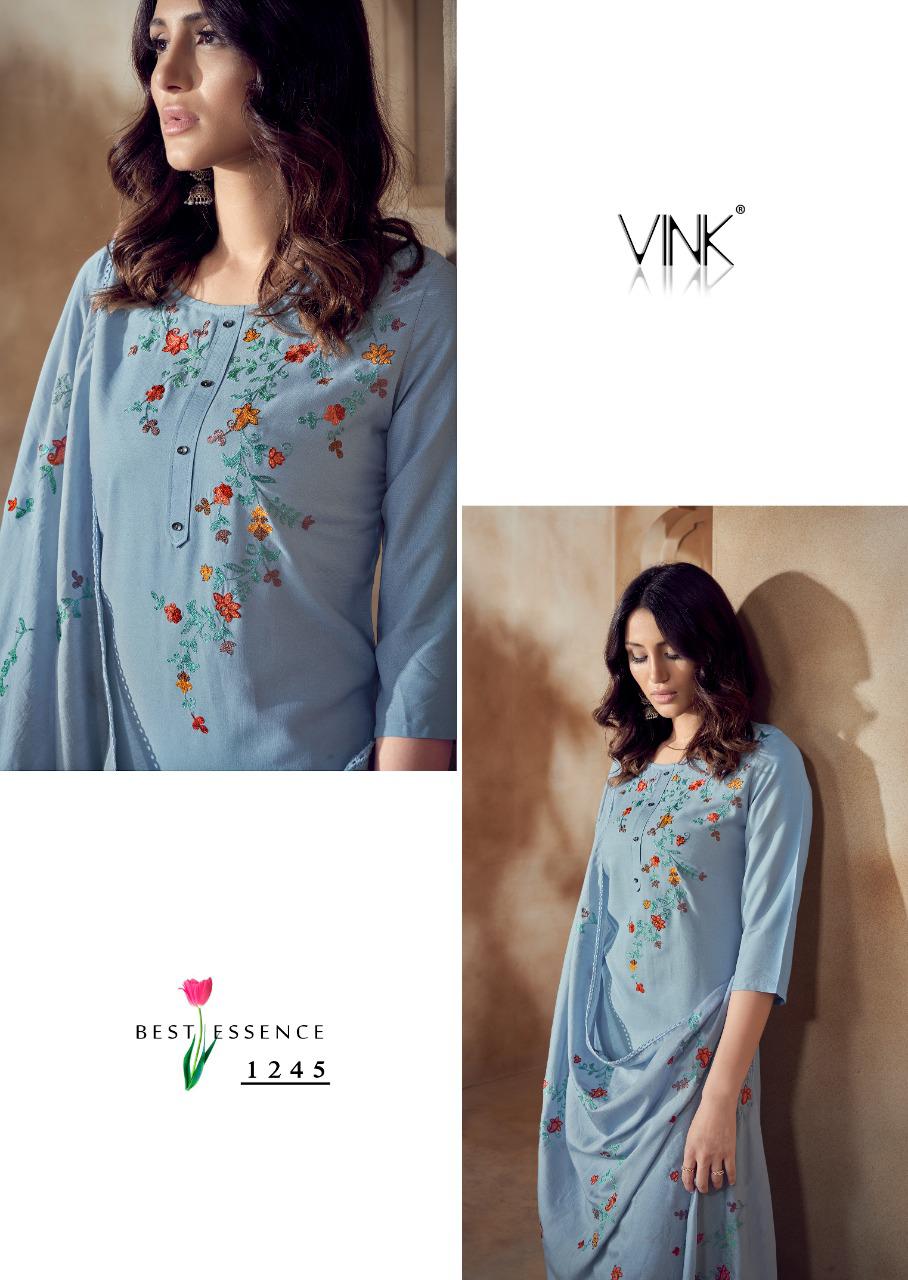 vink wonder rayon astonishing look kurti pant with dupatta catalog