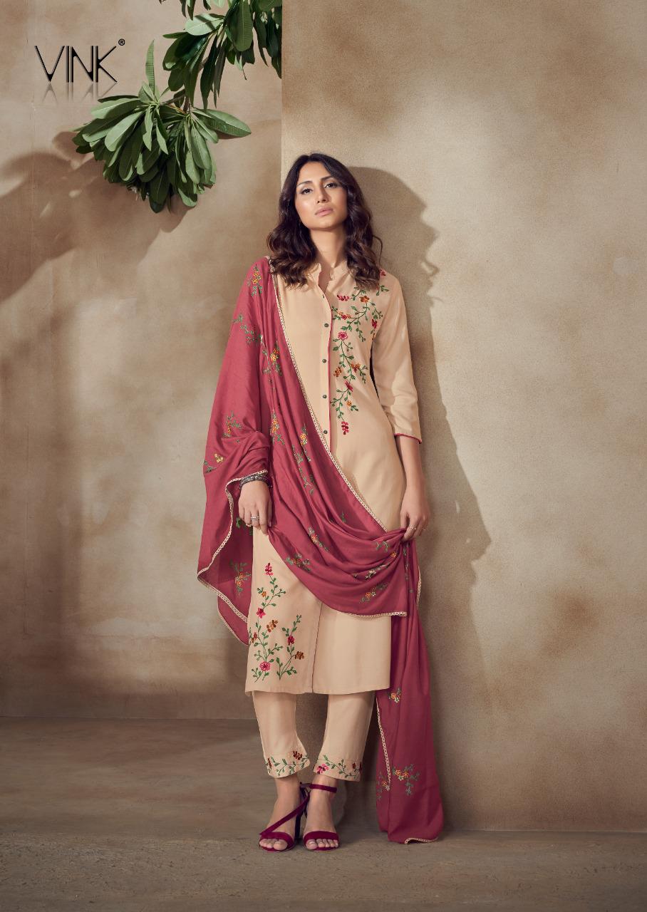 vink wonder rayon astonishing look kurti pant with dupatta catalog