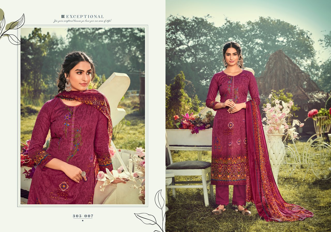 zulfat designer amelia cotton exclusive print salwar suit catalog