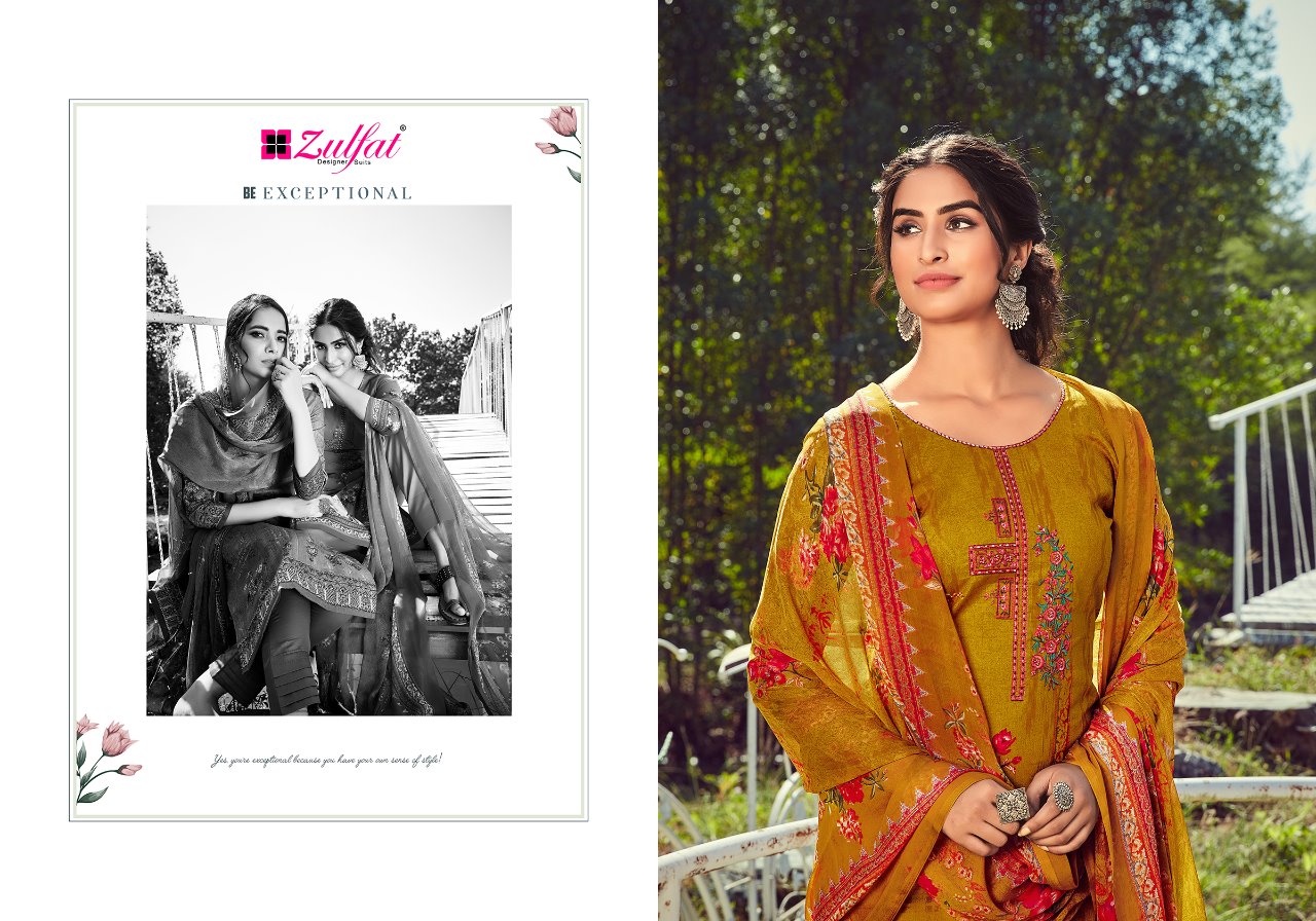 zulfat designer amelia cotton exclusive print salwar suit catalog