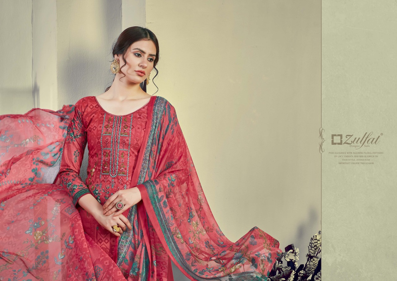 zulfat designer suit aakruti cotton elegant salwar suit catalog