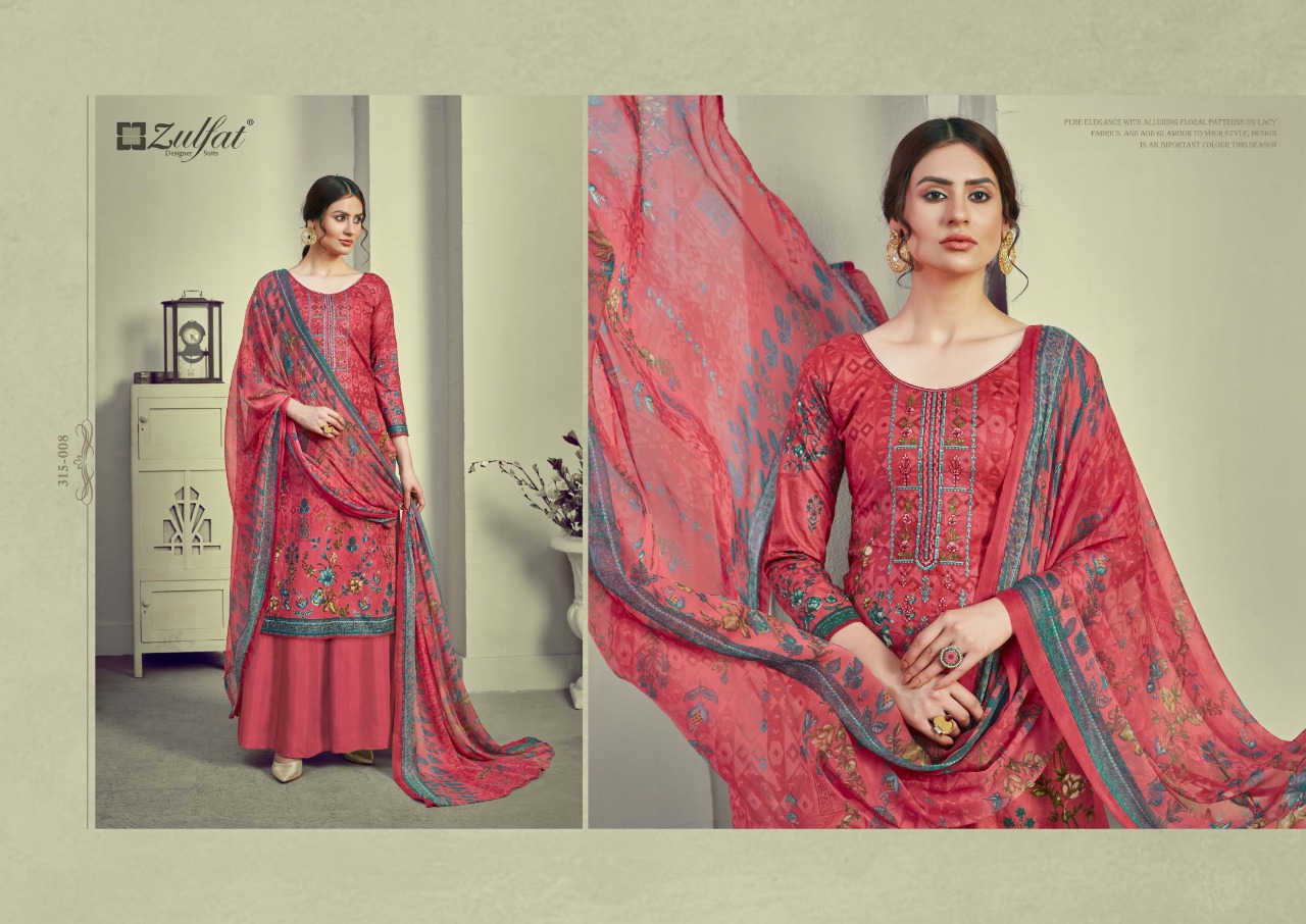 zulfat designer suit aakruti cotton elegant salwar suit catalog