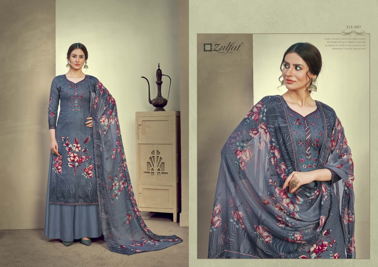 zulfat designer suit aakruti cotton elegant salwar suit catalog