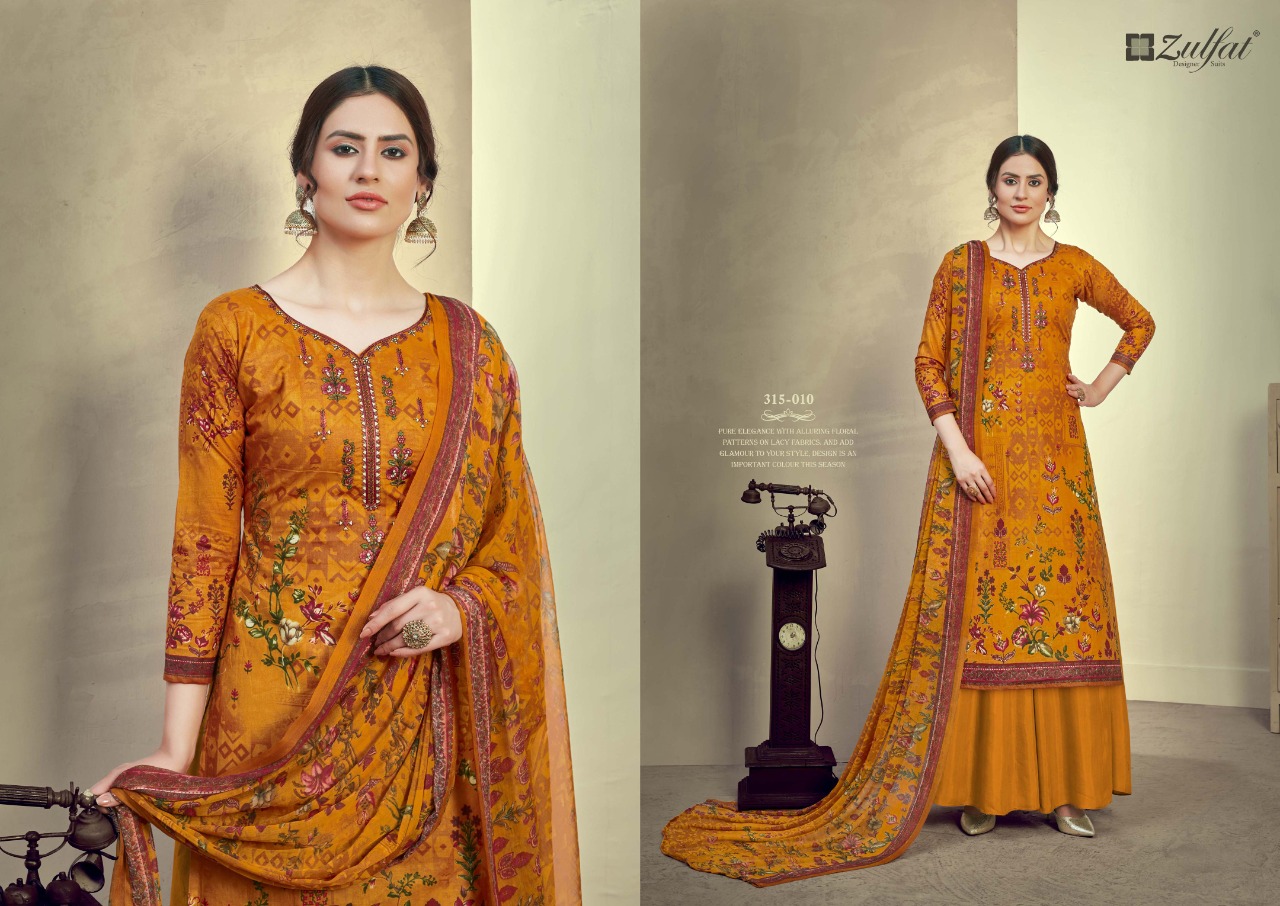 zulfat designer suit aakruti cotton elegant salwar suit catalog