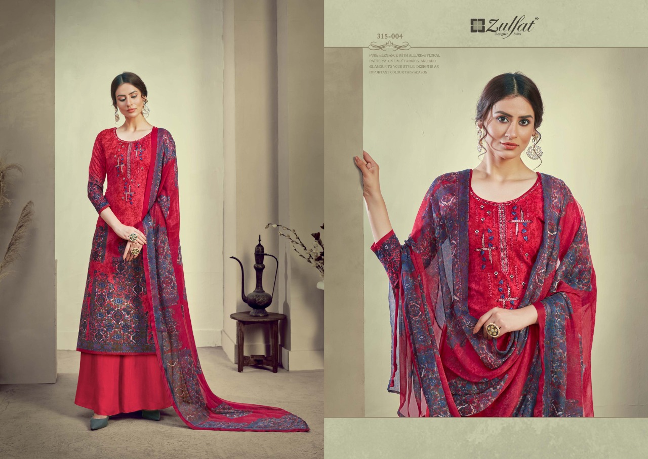 zulfat designer suit aakruti cotton elegant salwar suit catalog