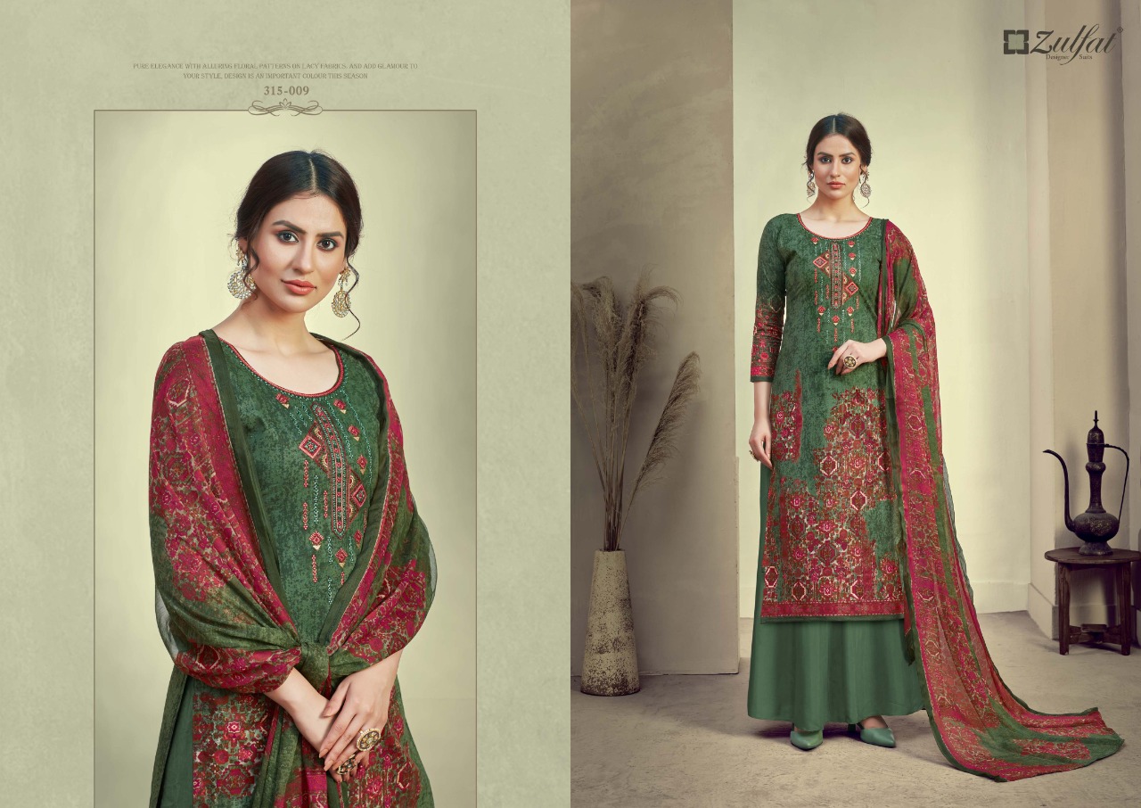 zulfat designer suit aakruti cotton elegant salwar suit catalog