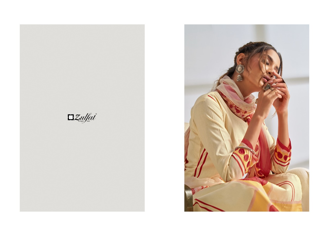 zulfat designer suit summer grace cotton elegant look salwar suit catalog