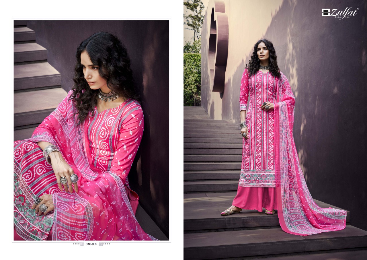 zulfat designer suit summer queen cotton elegant look salwar suit catalog