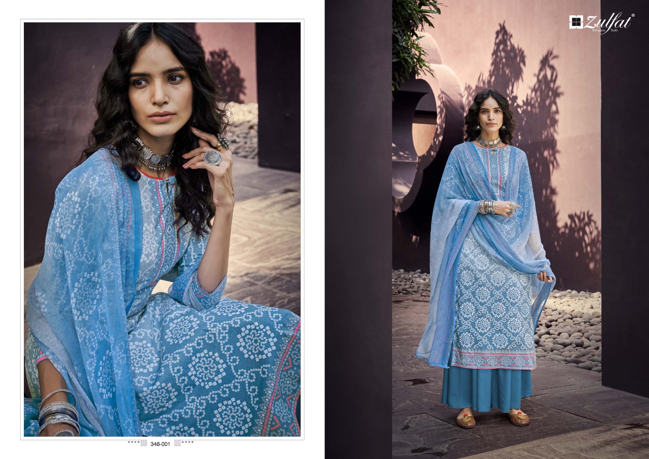 zulfat designer suit summer queen cotton elegant look salwar suit catalog