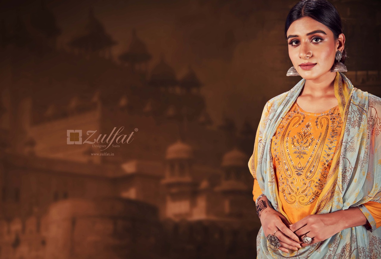 zulfat designer suits ishika jam cotton elegant salwar suit catalog