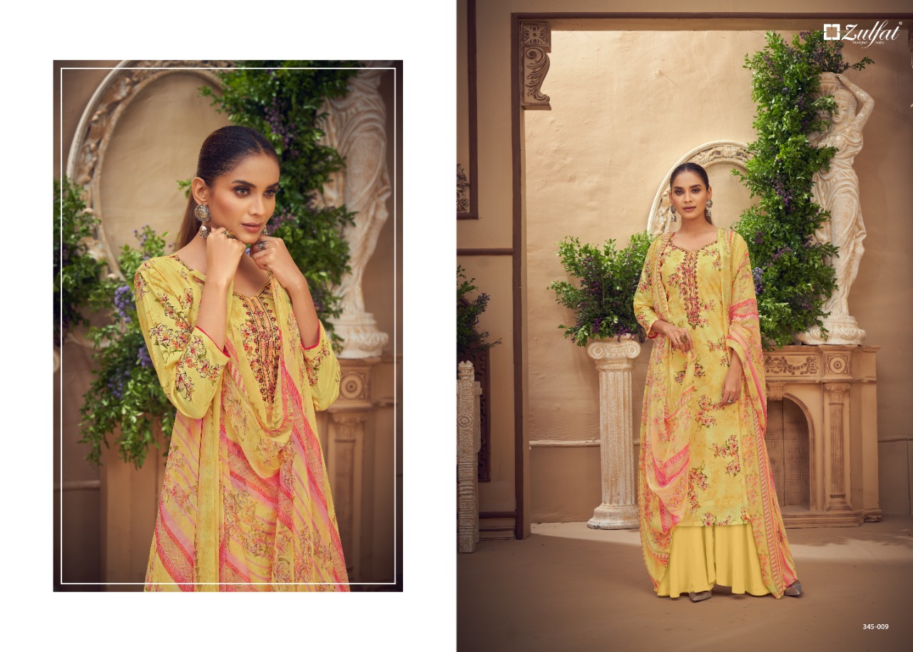 zulfat designer suits siyahi cotton attrective print salwar suit catalog