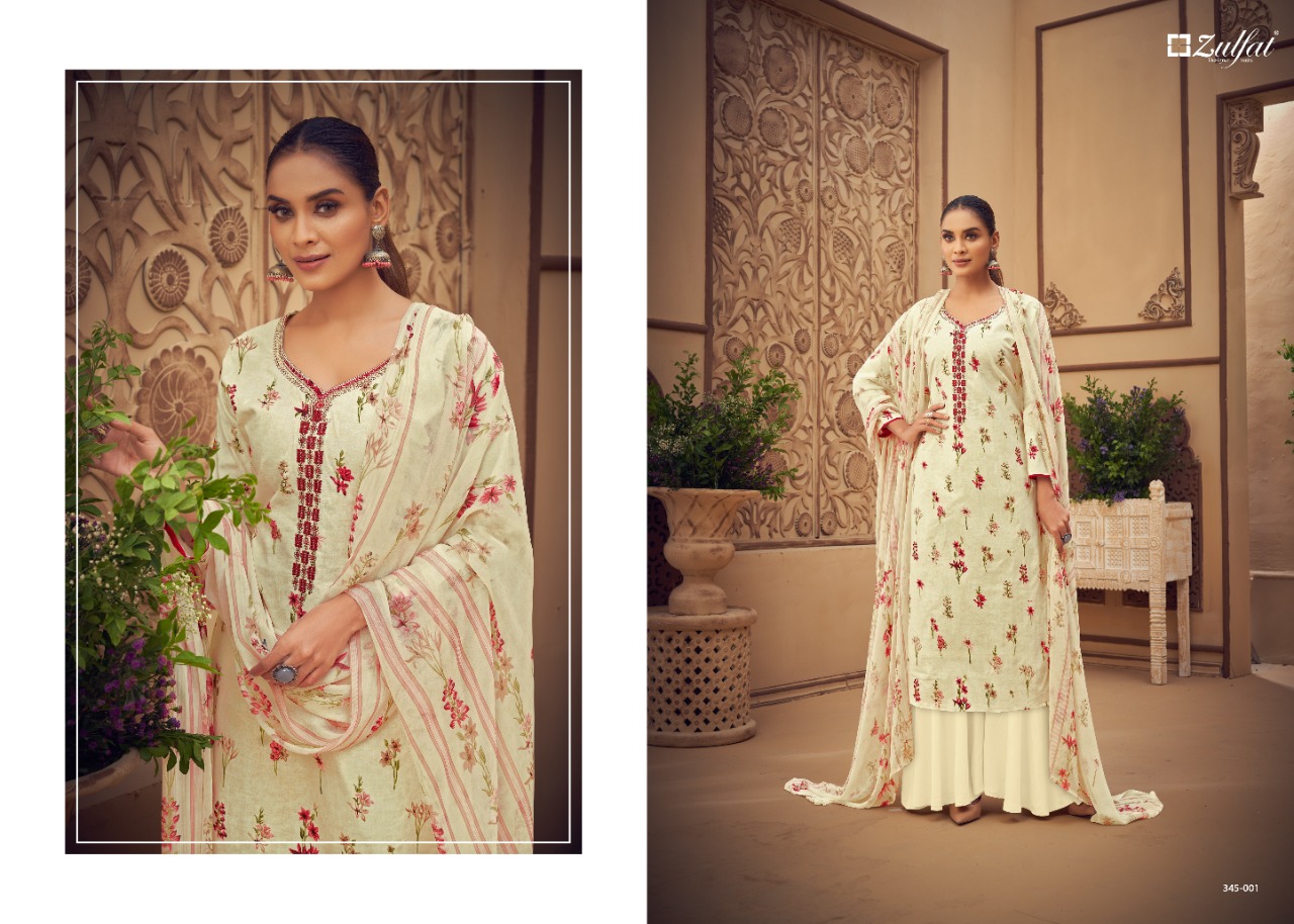 zulfat designer suits siyahi cotton attrective print salwar suit catalog