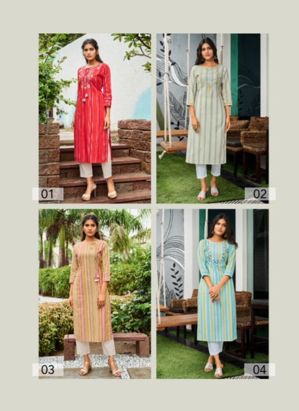 100 miles abha cotton  graceful look kurti catalog