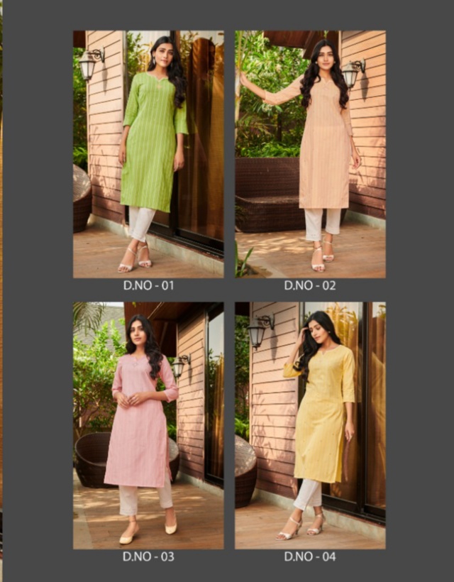 100 miles zola cotton decent look kurti catalog