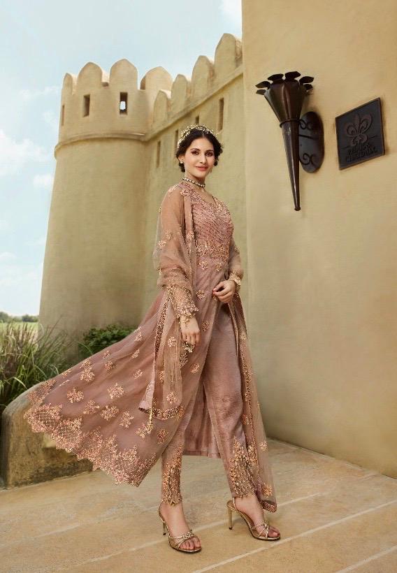 glossy shaivi Amayra net innovative look salwar suit catalog