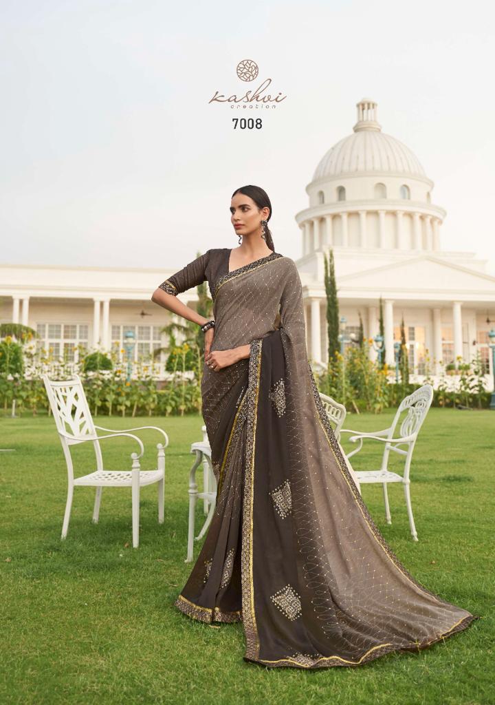 lt kashvi creation revanta georgget  decent look saree catalog